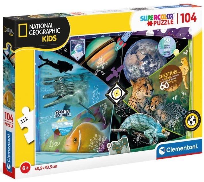 Пъзел Clementoni от 104 части - Опознай света