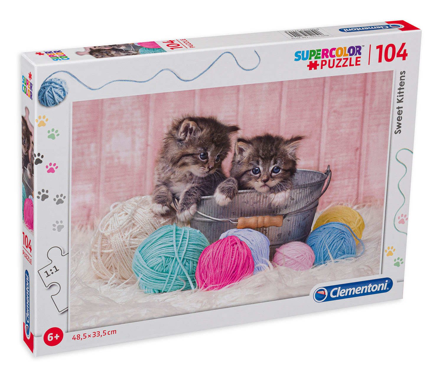Пъзел Clementoni от 104 части - Сладки котенца