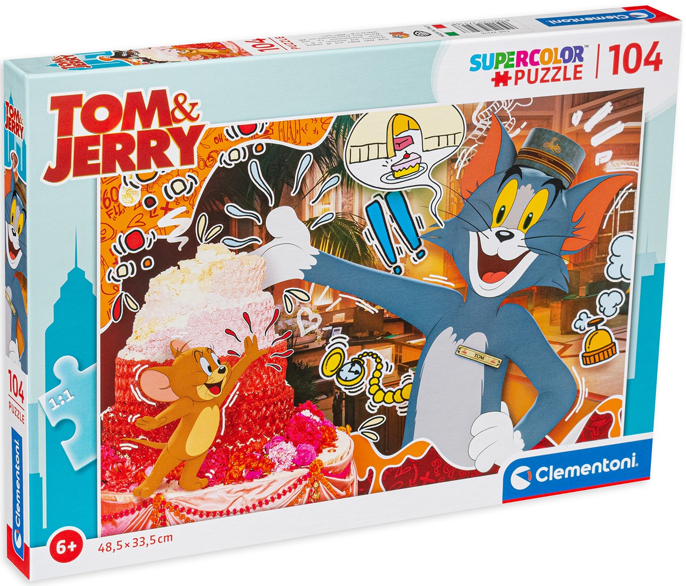 Пъзел Clementoni от 104 части - Том и Джери, вид 2