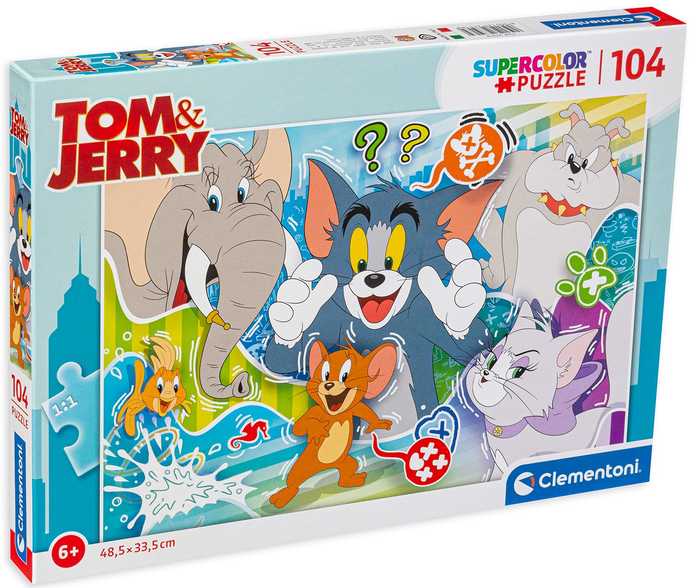 Пъзел Clementoni от 104 части - Том и Джери, вид 3