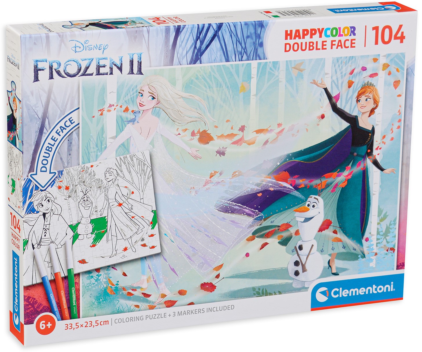 Пъзел Clementoni от 104 части - Замръзналото кралство 2