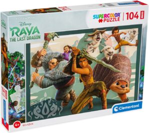 Пъзел Clementoni от 104 макси части - Рая и последният дракон