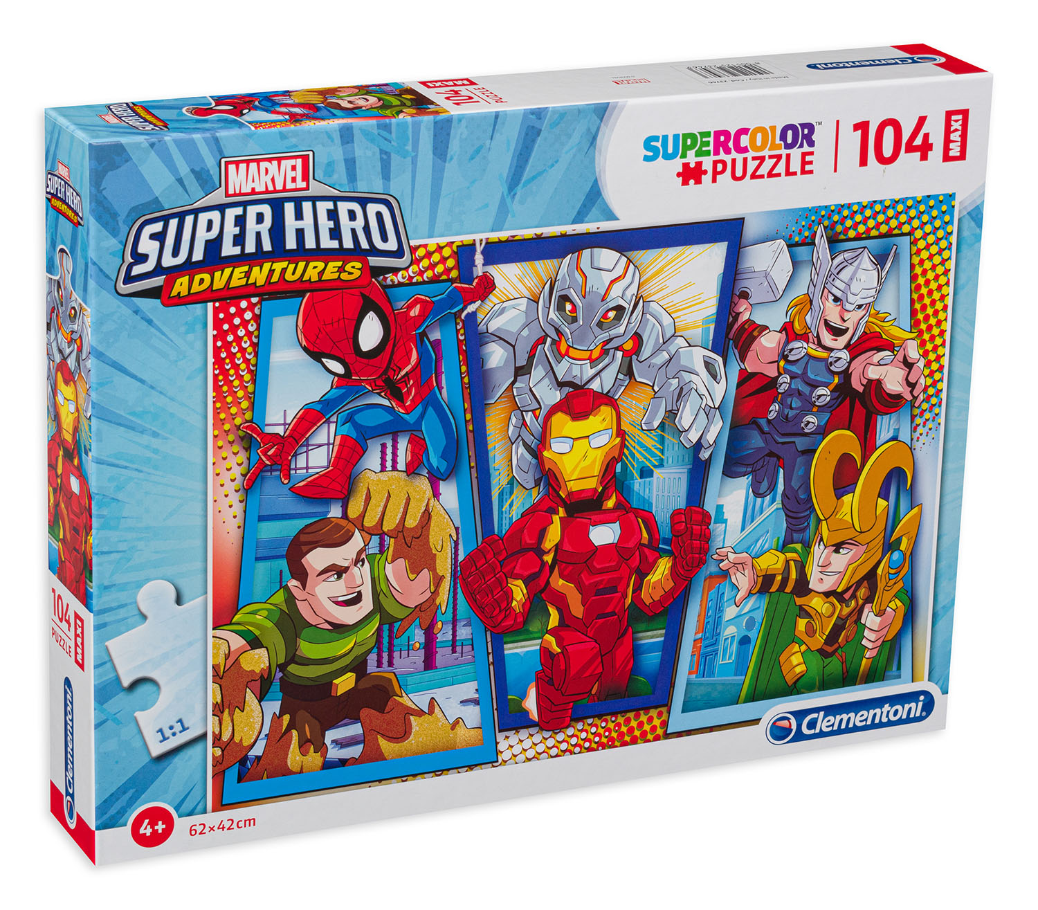 Пъзел Clementoni от 104 макси части - Супергероите на Марвел