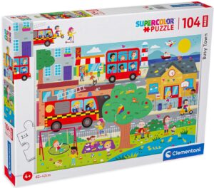 Пъзел Clementoni от 104 макси части - В града