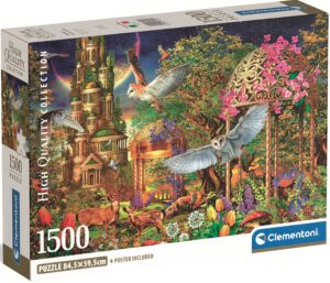 Пъзел Clementoni от 1500 части - Фантастична градина