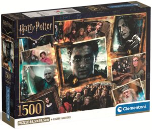 Пъзел Clementoni от 1500 части - Хари Потър, колаж