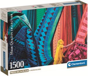 Пъзел Clementoni от 1500 части - Пъстроцветни платове