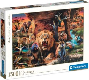 Пъзел Clementoni от 1500 части - Диви животни