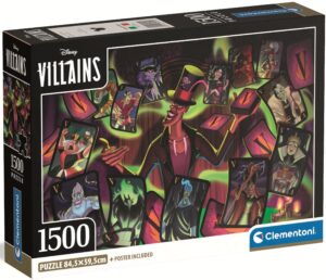 Пъзел Clementoni от 1500 части - Злодеите на Дисни