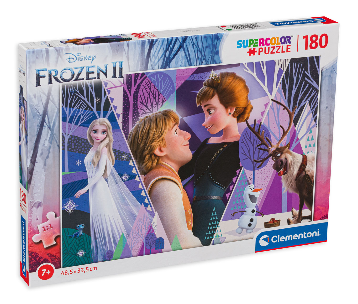 Пъзел Clementoni от 180 части -  Замръзналото кралство 2