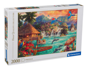Пъзел Clementoni от 2000 части - Живот на острова