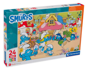 Пъзел Clementoni от 24 части - Смърфовете