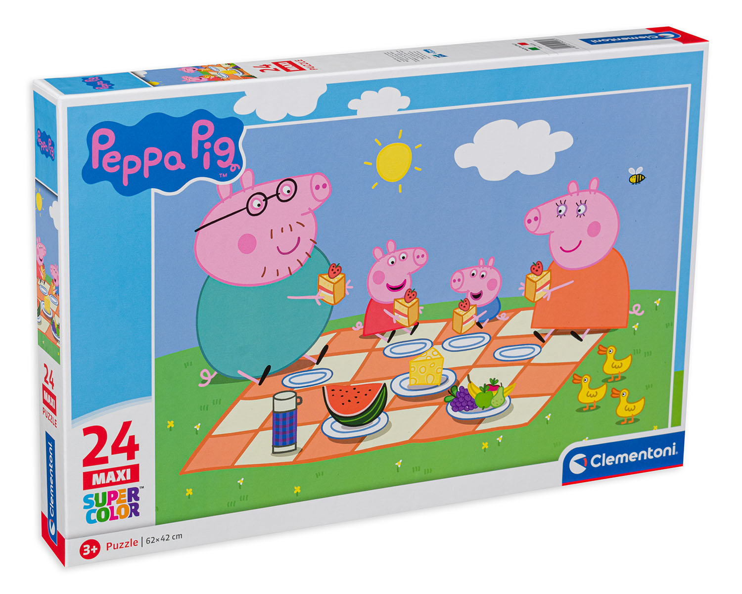 Пъзел Clementoni от 24 макси части - Прасенцето Пепа на пикник