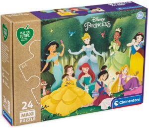 Пъзел Clementoni от 24 XXL части - Принцеси в гората