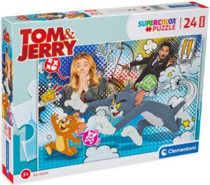 Пъзел Clementoni от 24 XXL части - Том и Джери