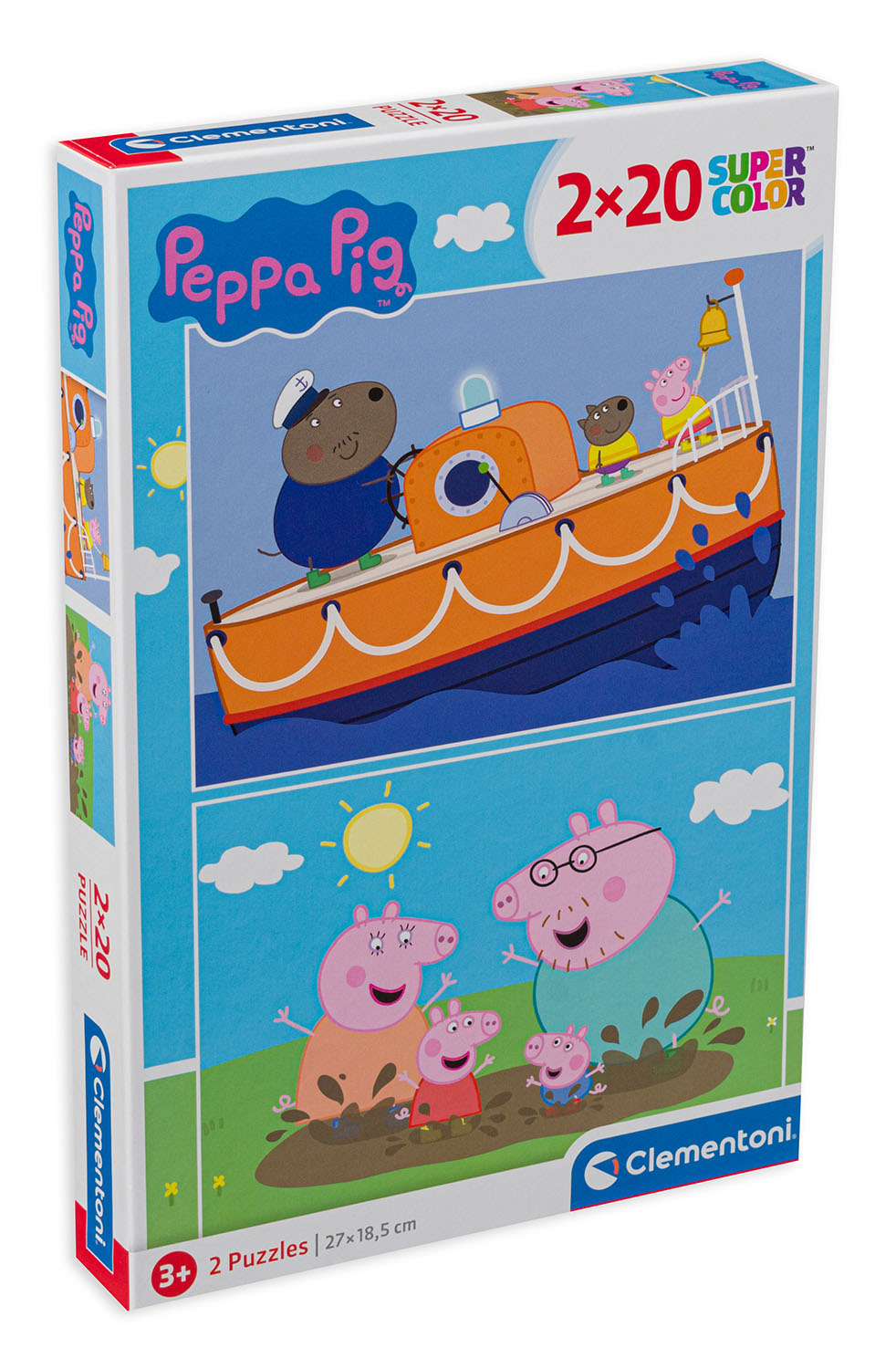 Пъзел Clementoni от 2 x 20 части - Прасенцето Пепа