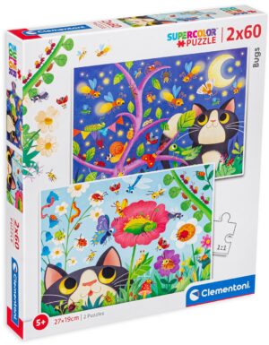 Пъзел Clementoni от 2 x 60 части - Котета