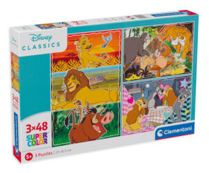 Пъзел Clementoni от 3 x 48 части - Дисни класики
