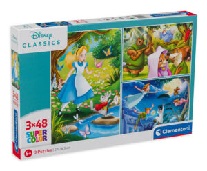 Пъзел Clementoni от 3 x 48 части - Дисни приказки