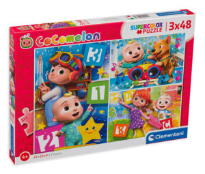 Пъзел Clementoni от 3 x 48 части - Кокомелон
