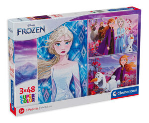 Пъзел Clementoni от 3 x 48 части - Магията в Замръзналото кралство 2