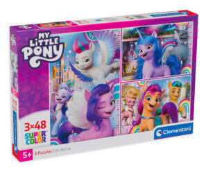 Пъзел Clementoni от 3 x 48 части - Малкото пони