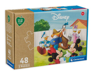 Пъзел Clementoni от 3 x 48 части - Мики Маус