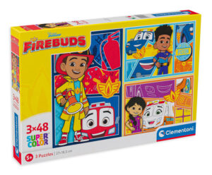 Пъзел Clementoni от 3 x 48 части - Пожарникарите