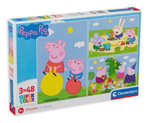 Пъзел Clementoni от 3 x 48 части -  Прасенцето Пепа