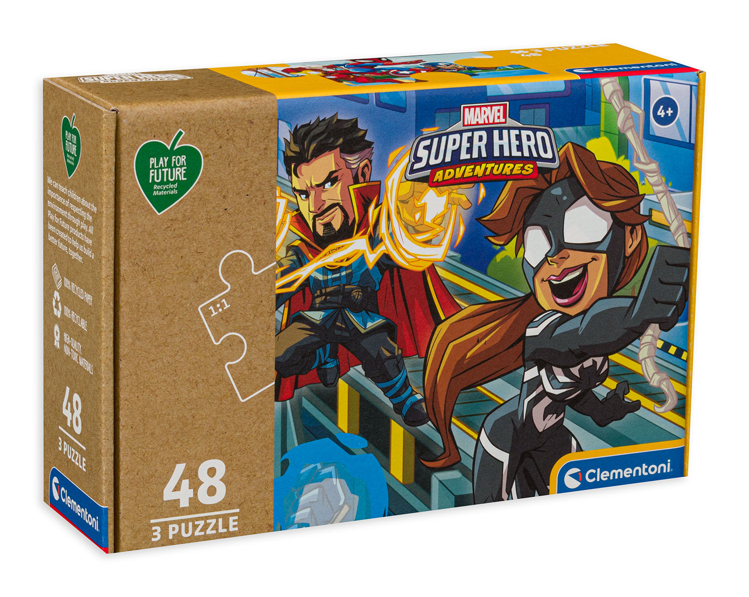 Пъзел Clementoni от 3 x 48 части - Супергерои