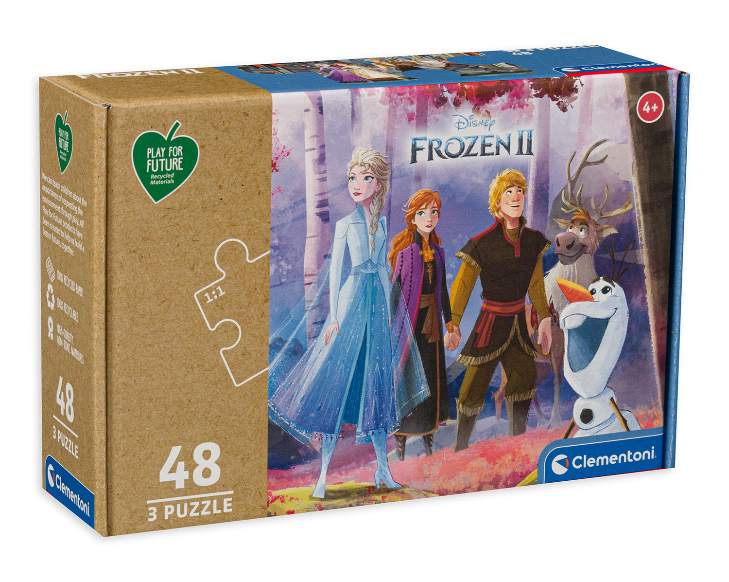 Пъзел Clementoni от 3 x 48 части - Замръзналото кралство 2