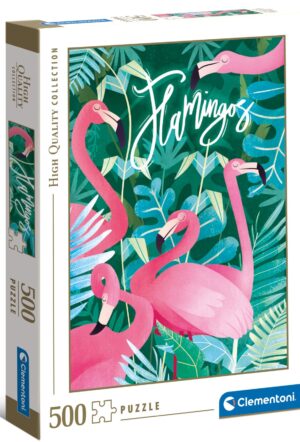 Пъзел Clementoni от 500 части - Фламинго