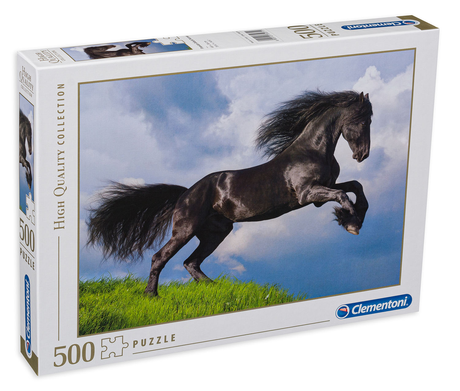 Пъзел Clementoni от 500 части - Фрезийски черен кон