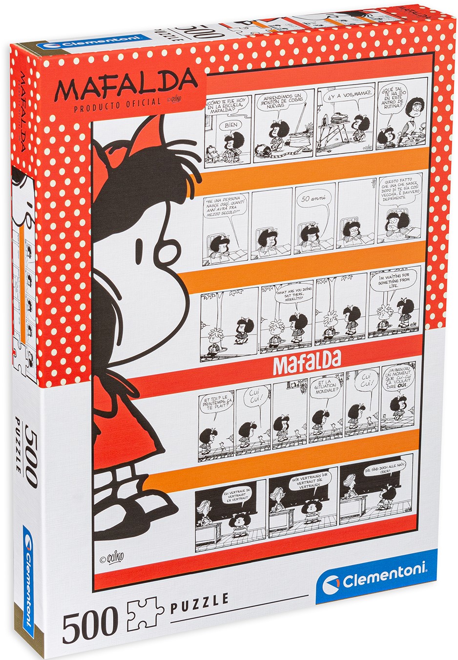 Пъзел Clementoni от 500 части - История в карикатури