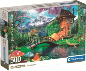 Пъзел Clementoni от 500 части - Къщата в старата обувка