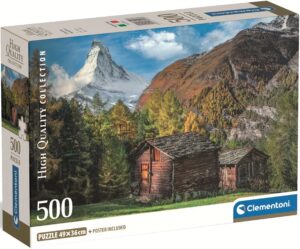 Пъзел Clementoni от 500 части - Очарователния Матерхорн