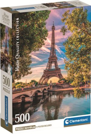 Пъзел Clementoni от 500 части - По поречието на Сена