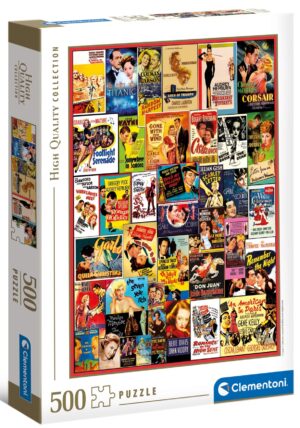Пъзел Clementoni от 500 части - Ретро колаж