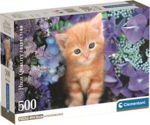 Пъзел Clementoni от 500 части - Рижаво коте
