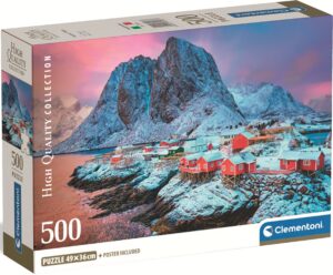 Пъзел Clementoni от 500 части - Селцето Хамньоя, Норвегия