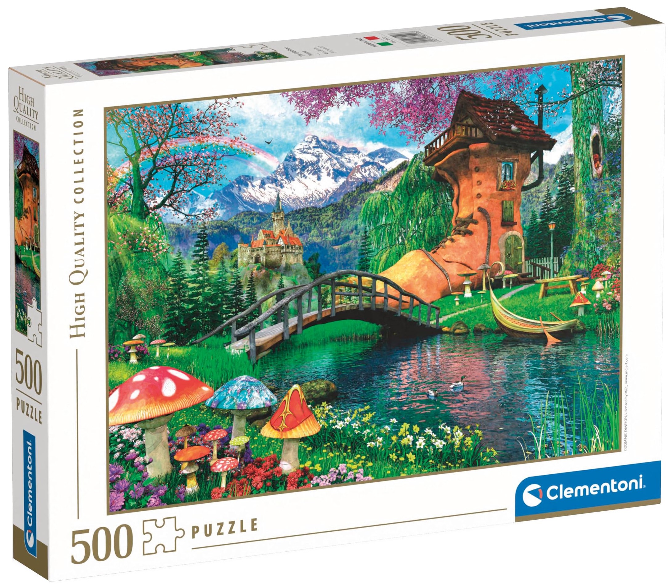 Пъзел Clementoni от 500 части - Старата къща с форма на обувка