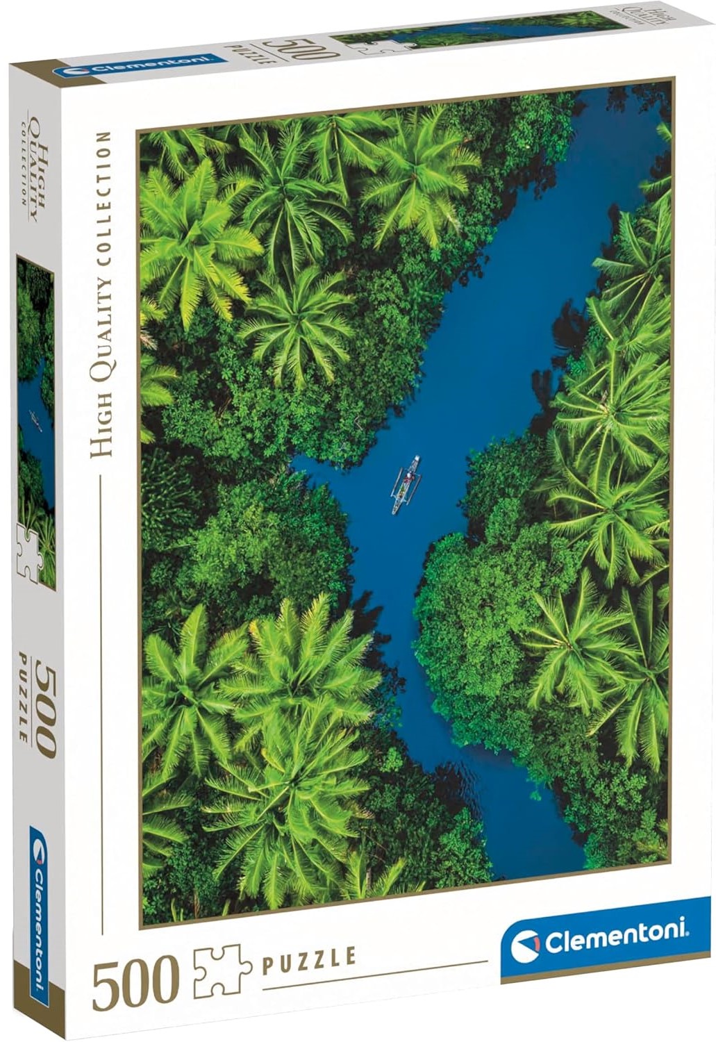 Пъзел Clementoni от 500 части - Тропическа гледка от въздуха