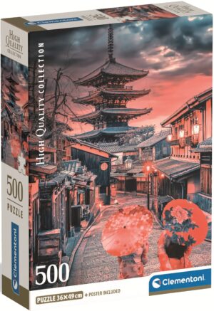 Пъзел Clementoni от 500 части - Вечер в Киото