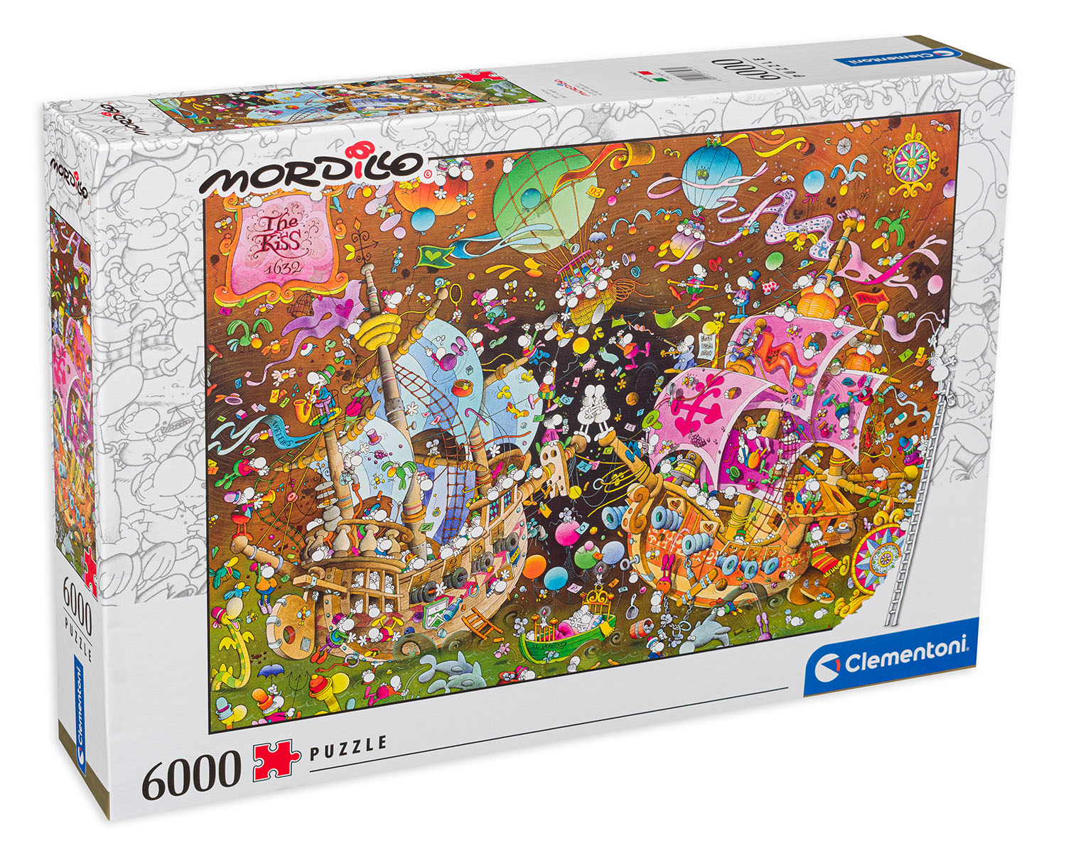 Пъзел Clementoni от 6000 части - Целувката, 1632
