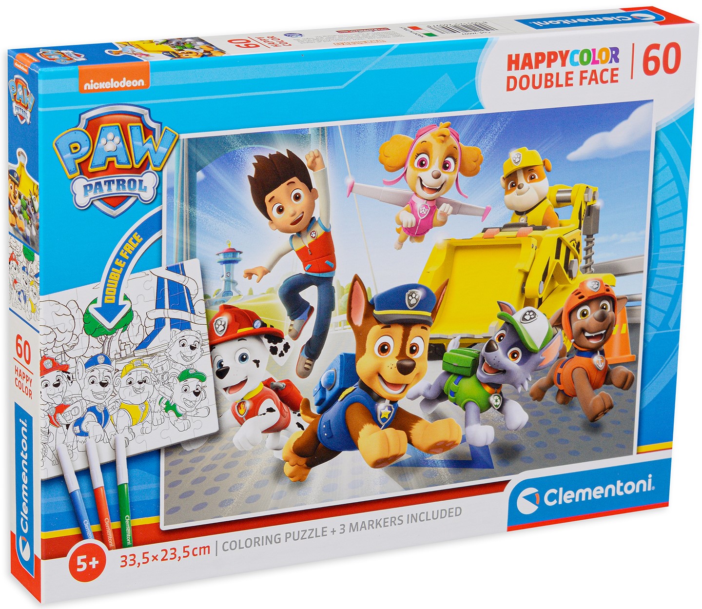 Пъзел Clementoni от 60 части - Оцвети Пес патрул
