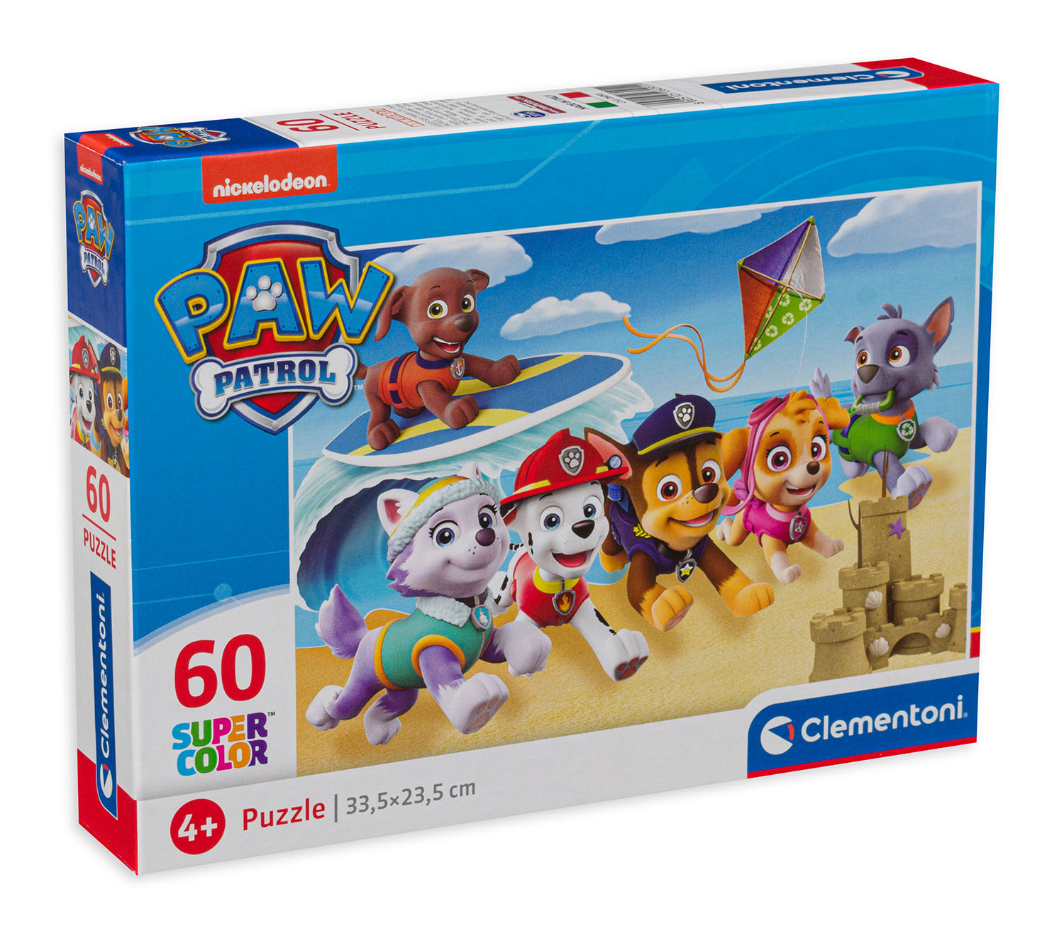 Пъзел Clementoni от 60 части - Пес Патрул на плажа