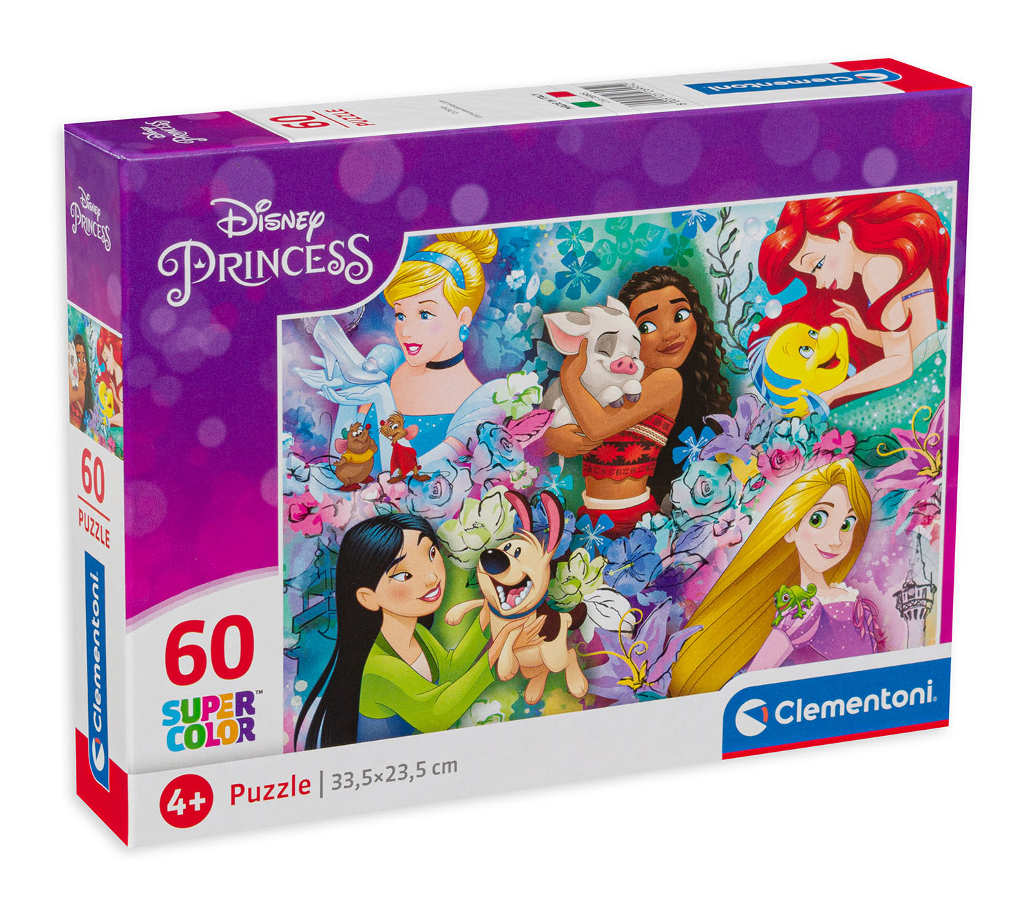 Пъзел Clementoni от 60 части - Принцесите на Дисни и техните приятели