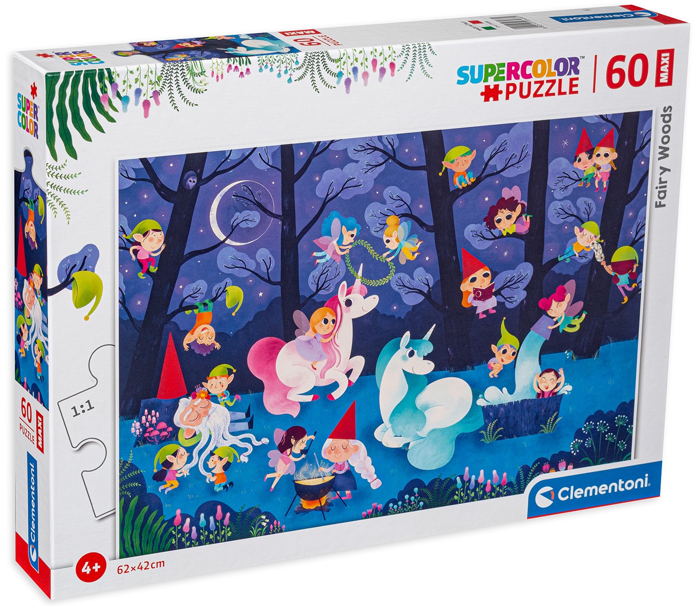 Пъзел Clementoni от 60 XXL части -  Гората с феите