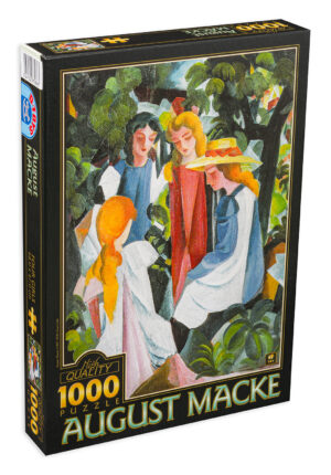 Пъзел D-Toys от 1000 части - Четири момичета, Аугуст Маке