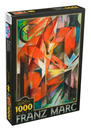 Пъзел D-Toys от 1000 части – Лисиците, Франц Марк